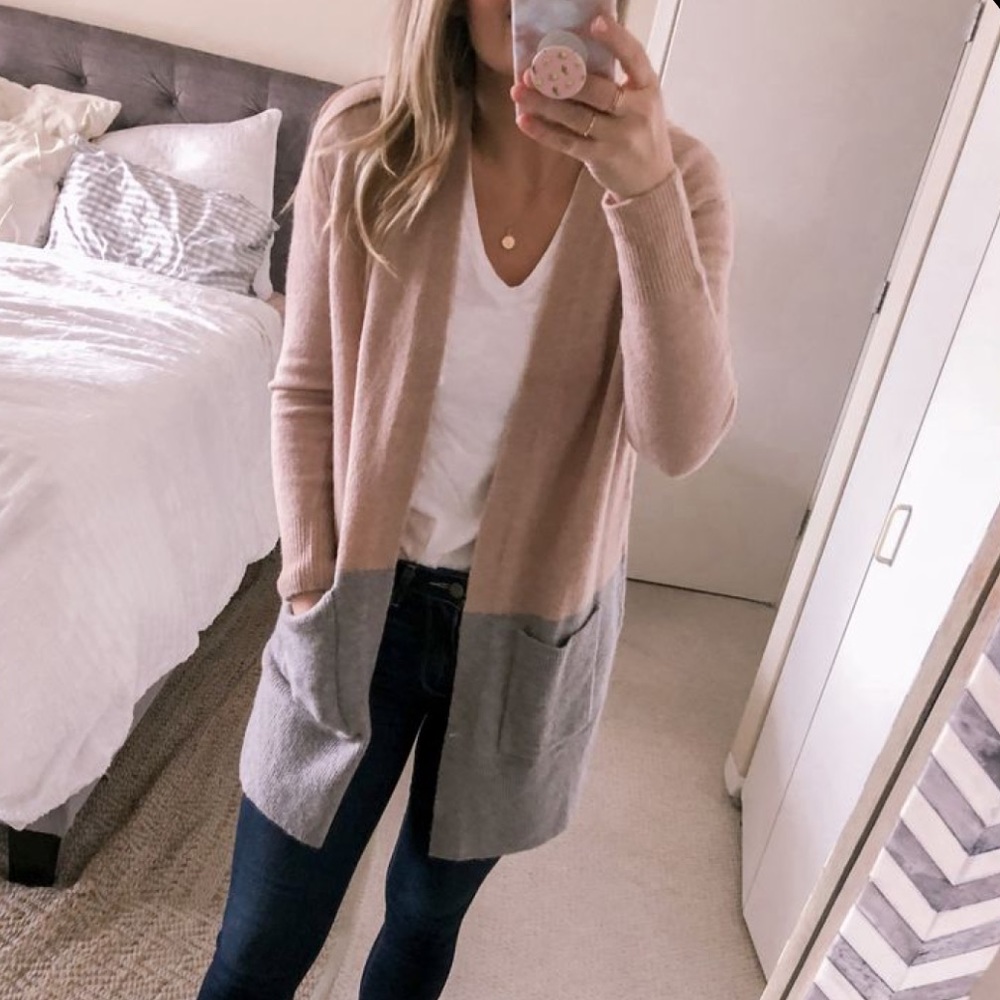 Madewell Kent Colorblock Sweater NWOT Cardigan